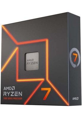 AMD Центральний процесор Ryzen 7 7700X 8C/16T 4.5/5.4GHz Boost 32Mb Radeon Graphics AM5 105W cooler Box