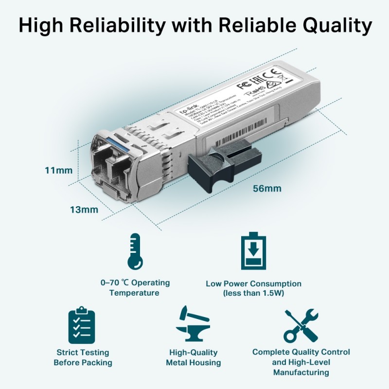 TP-Link Трансивер SFP+ TL-SM5110-LR 10GBase-LR, SM, 10km, LC