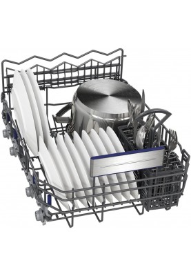 Siemens Посудомийна машина вбудована, 10компл., A+++, 45см, дисплей, 3й кошик, Zeolith, чорний