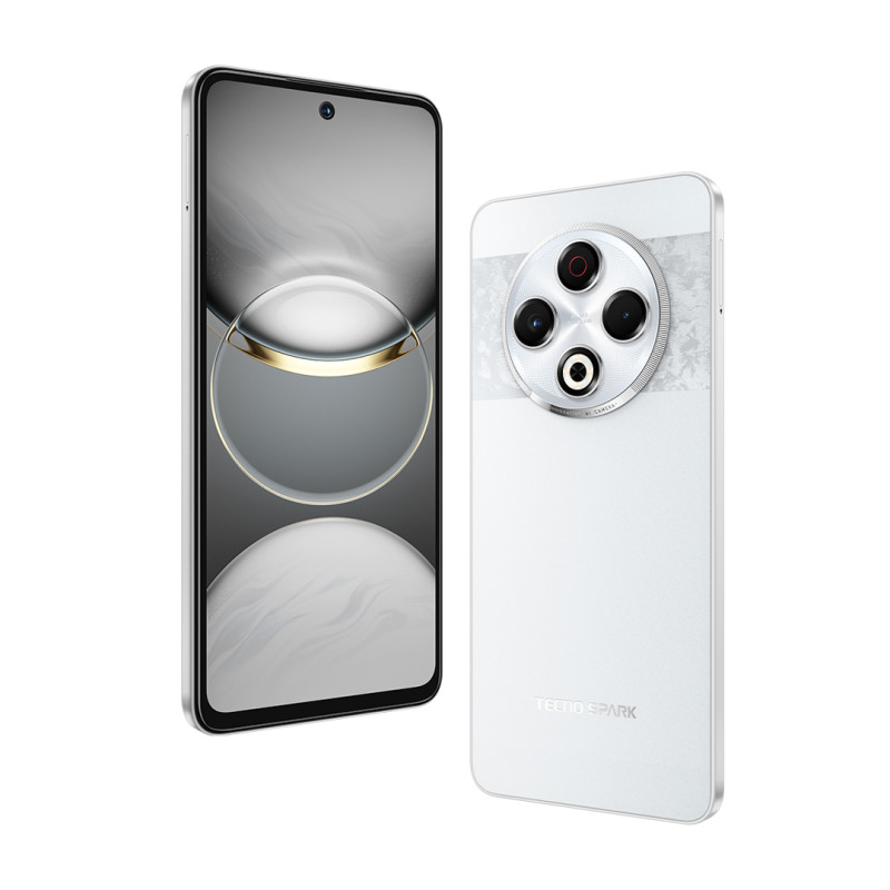 TECNO Смартфон Spark 30 (KL6) 6.78" 8/256ГБ, 2SIM, 5000мА•год, Astral Ice