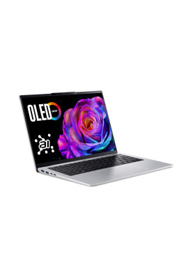 Acer Ноутбук Swift Go 14 SFG14-74 14" WUXGA OLED, Intel U7-255H, 16GB, F1TB, UMA, Win11, сріблястий