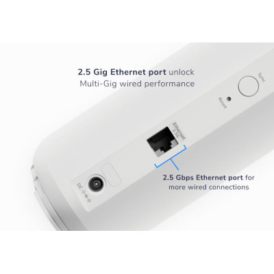 NETGEAR Система WiFi-Mesh Orbi RBE370 сателіт, BE5000, білий