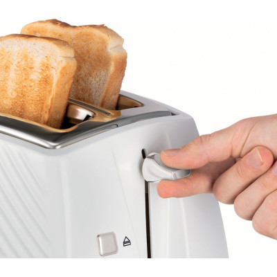 Russell Hobbs Тостер Groove 2 Slice, 850Вт, пластик, підігрів, розморож.,білий Russell Hobbs Тостер Groove 2 Slice, 850Вт, пластик, підігрів, розморож.,білий