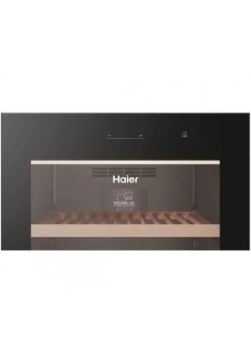 Haier Холодильник для вина, 190x59.5х63.9, холод.відд.-450л, зон - 1, бут-247, ST, дисплей, чорний