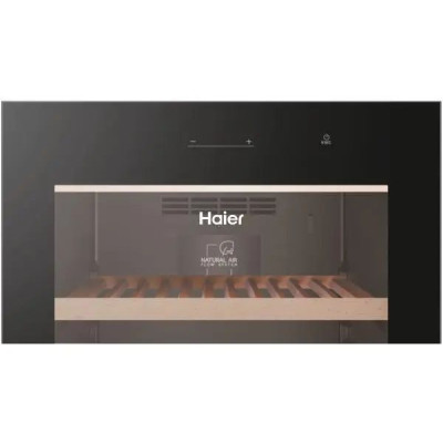 Haier Холодильник для вина, 190x59.5х63.9, холод.відд.-450л, зон - 1, бут-247, ST, дисплей, чорний
