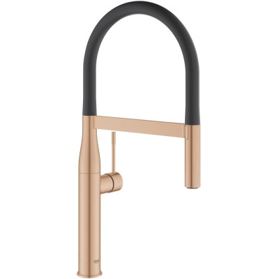 Grohe Змішувач для кухні Essence, довж.виливу - 240мм, поворотний/гнучкий, 1 важіль, матовий теплий захід сонця