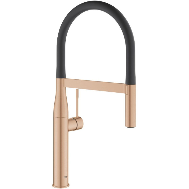 Grohe Змішувач для кухні Essence, довж.виливу - 240мм, поворотний/гнучкий, 1 важіль, матовий теплий захід сонця
