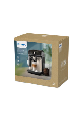 Philips Кавомашина Philips Series 5500, 1.8л, зерно+мелена, автомат.капуч, дисплей, авторецептів -22, холодна кава, сріблясто-чорний