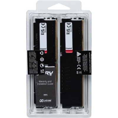 Kingston Пам'ять ПК DDR5 32GB KIT (16GBx2) 5200 FURY Beast Black EXPO