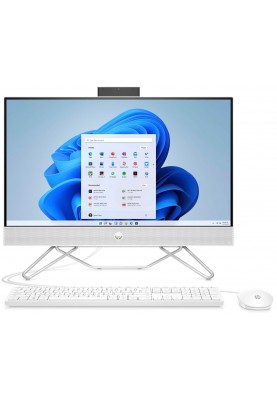 HP Комп'ютер персональний моноблок All-in-One 23.8" FHD IPS AG, AMD R3-5300U, 8GB, F256GB, UMA, WiFi, кл+м, DOS, білий