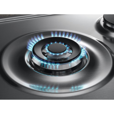 Electrolux Варильна поверхня газова, 60см, чугун, нерж