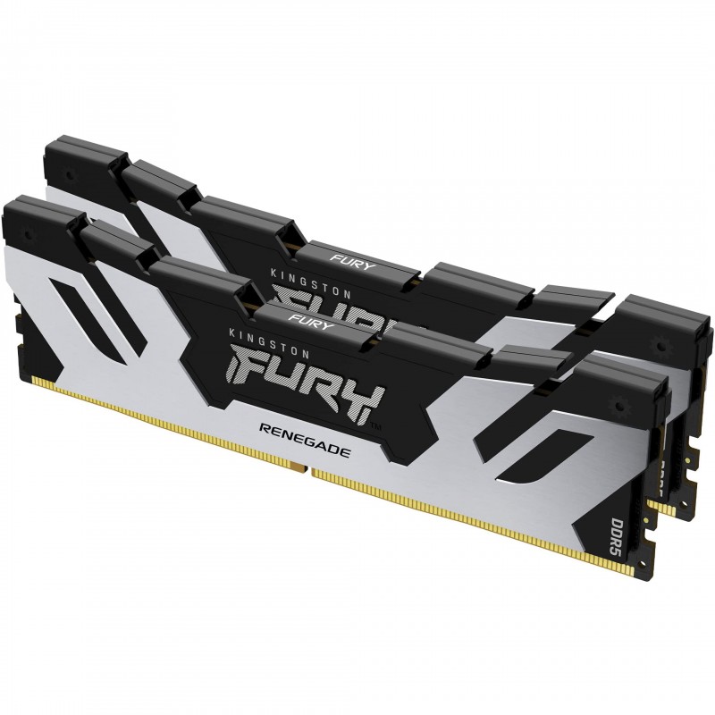 Kingston Пам'ять ПК DDR5 32GB KIT (16GBx2) 7600 FURY Renegade XMP Срібний