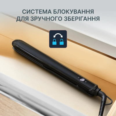 Rowenta Випрямляч Optiliss +, >240Вт, темп.режимів-10, 140-230С, кераміка, турмалін, чорний