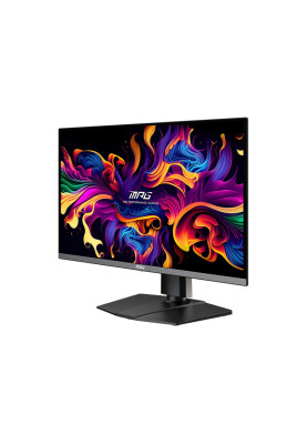 MSI Монітор 26.5" MPG 272URX QD-OLED 2xHDMI, DP, 2xUSB, USB-C, Audio, OLED, 3840x2160, 240Hz, 0.03ms, DCI-P3 99%, AdaptiveSync, Pivot, HDR400