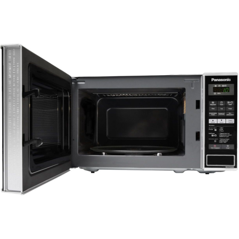 Panasonic Мікрохвильова піч, 20л, 800Вт, гриль, дисплей, нерж