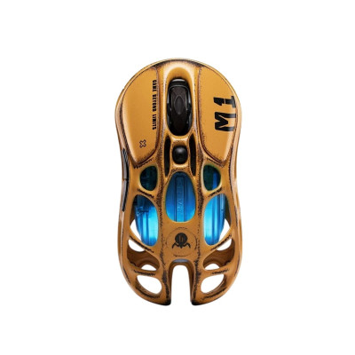 GravaStar Миша GravaStar Mercury M1 Pro, magnesium alloy body, BT/WL/USB-A, RGB, Battle-Worn Yellow