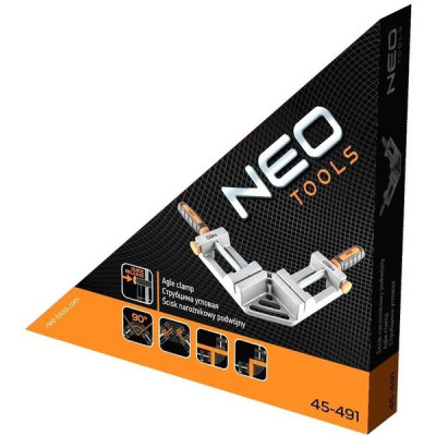 Neo Tools Струбцина, кутова, алюмінієва, дві напрямні 45-491