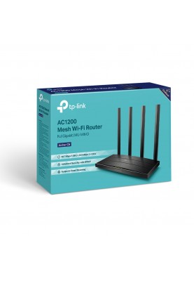 TP-Link Маршрутизатор ARCHER C6 AC1200 4xGE LAN 1xGE WAN MU-MIMO MESH