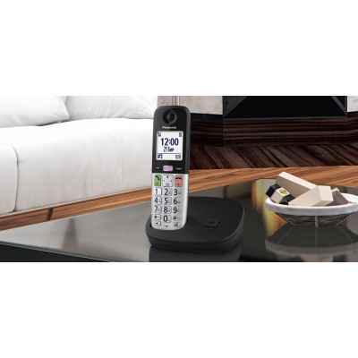 Panasonic Радіотелефон DECT KX-TGU410UCB, чорно-сріблястий