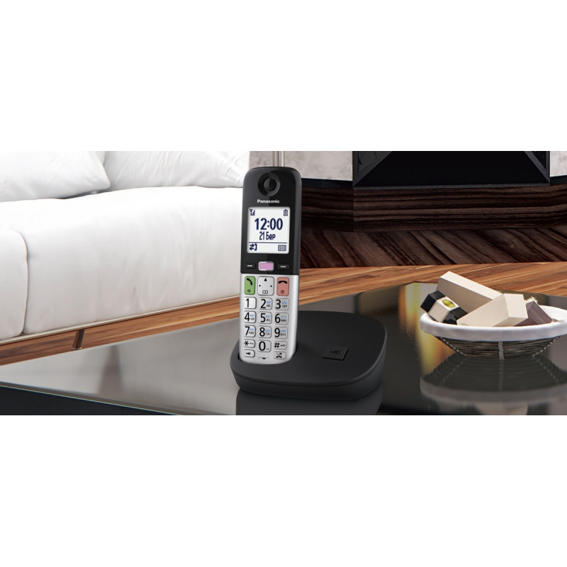 Panasonic Радіотелефон DECT KX-TGU410UCB, чорно-сріблястий
