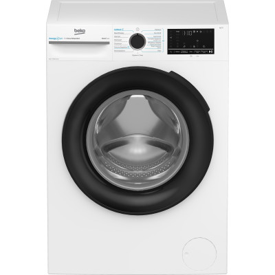 Beko Пральна машина Beko фронтальна, 8кг, 1400, A, 55см, дисплей, інвертор, пара, білий