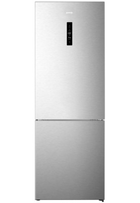 Gorenje Холодильник з нижн. мороз. камерою, Висота - 200см, Глибина-70 см, 347(109)л, А++, NF, дисплей, інвертор, нерж.