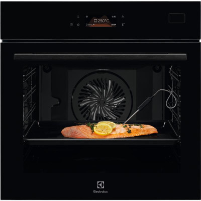 Electrolux Духовий шафа електричний, 70л, А++, пара, дисплей, конвекція, ф-ція пароварки, телескопічні напрямні, чорний