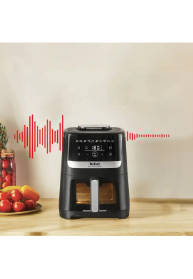 Tefal Мультипіч Easy Fry Silence Vision, 1670Вт, чаша-5л, сенсорне керув., 10 програм, з віконцем, пластик, чорний