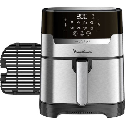 Moulinex Мультипіч EasyFry&Grill Digital, 1550Вт, чаша-4.2л, сенс. керув., пластик, сірий