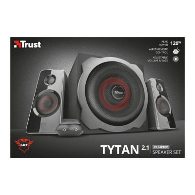 Trust Акустична система (Колонки) 2.1 GXT 38 Tytan Ultimate Bass Speaker Set BLACK