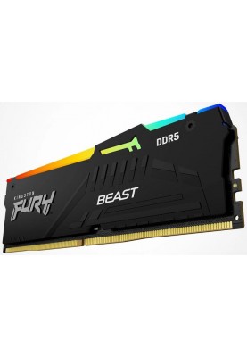 Kingston Пам'ять ПК DDR5 16GB 5600 Beast Black RGB