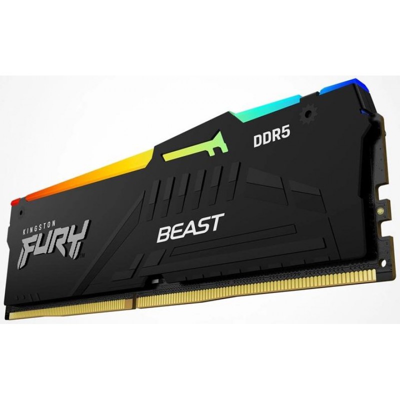 Kingston Пам'ять ПК DDR5 16GB 5600 Beast Black RGB