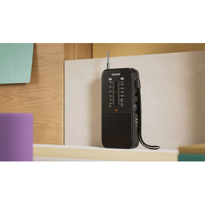 Philips Портативне радіо TAR1509 FM/MW, mono 100 mW, AUX 3.5mm, 2хAAA