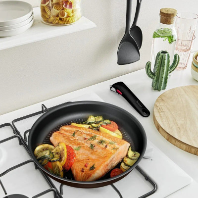 Tefal Набір посуду Tefal Ingenio XL Intense, змінна ручка, 3предмети, алюміній, бакеліт, коричневий Tefal Набір посуду Tefal Ingenio XL Intense, змінна ручка, 3предмети, алюміній, бакеліт, коричневий