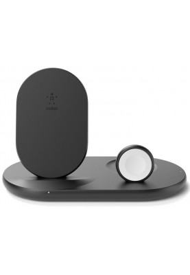 Belkin 3-in-1 Wireless Pad/Stand/Apple Watch[Зарядний пристрій бездротовий 3в1 iPhone/Watch/AirPods, чорний]