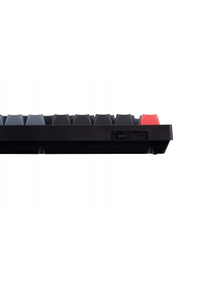 Keychron Клавиатура V1 84 Key QMK Gateron G PRO Red Hot-Swap RGB Carbon Black