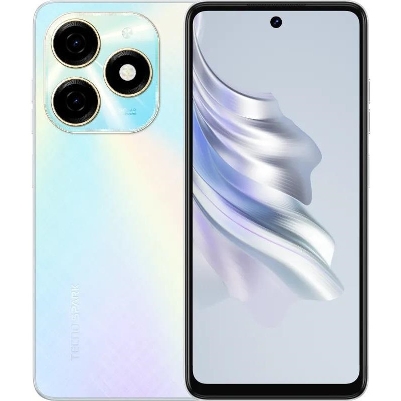 TECNO Смартфон Spark 20 (KJ5n) 6.56" 8/256ГБ, 2SIM, 5000мА•год, Cyber White