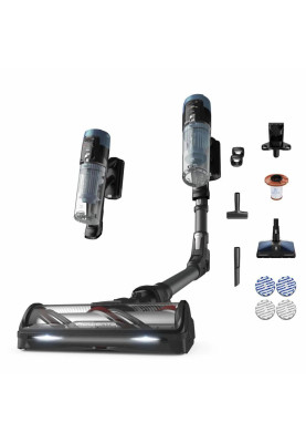 Rowenta Пилосос безпровідний X-Force Flex 14.80 Animal Aqua, 240Вт, вологе прибирання, конт пилок -0.65л, автон. робота до 90хв, HEF system 99,9%, чорно-синій