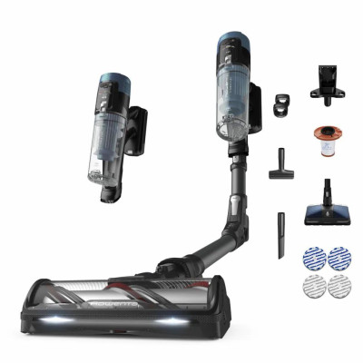 Rowenta Пилосос безпровідний X-Force Flex 14.80 Animal Aqua, 240Вт, вологе прибирання, конт пилок -0.65л, автон. робота до 90хв, HEF system 99,9%, чорно-синій
