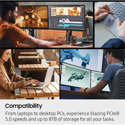 Samsung Накопичувач SSD Samsung M.2 4TB PCIe 5.0 9100PRO