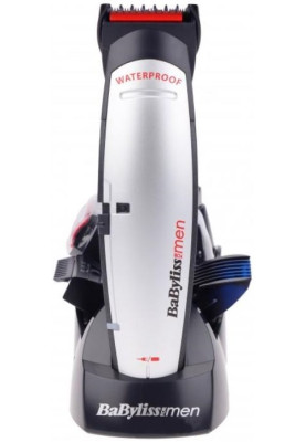 BaByliss Набір для стрижки Babyliss, для голови, вусів, бороди, носа і тіла, мережа+акум., насадок-10, сріблястий
