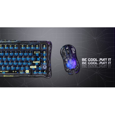 GravaStar Миша Mercury M2, BT/WL/USB-A, RGB, чорно-прозорий