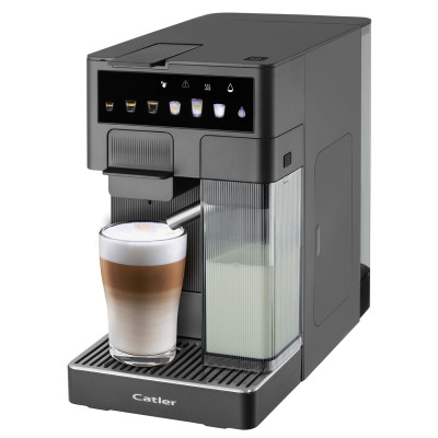 CATLER Кавоварка Catler капсульна Renzo 1.6л, капсули, мелена кава, сенсорне керування, автоматичний капучинатор, сірий