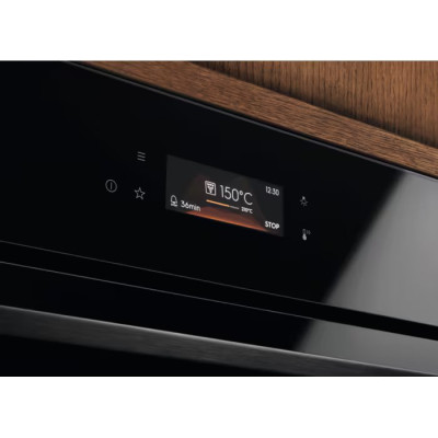 Electrolux Духовий шафа електричний, 72л, A+, дисплей, конвекція, піроліз, телескопічні напрямні, чорний