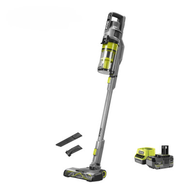 Ryobi Пилосос акумуляторний Ryobi ONE+ RSVS18BL-1C40G 18В 1х4А·год 90Вт 20кПа контейнер 0.8л HEPA12 3.2кг
