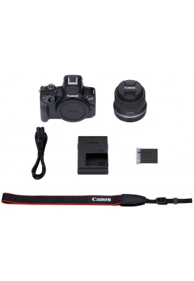 Canon Цифрова фотокамера EOS R50 + RF-S 18-45 IS STM Black