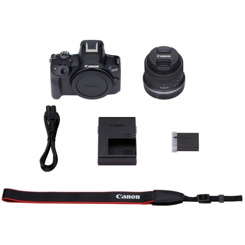 Canon Цифрова фотокамера EOS R50 + RF-S 18-45 IS STM Black