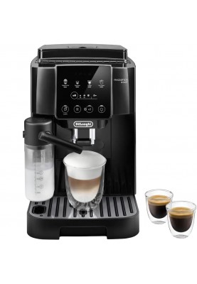 Delonghi Кавомашина Magnifica Start, 1.8л, зерно+мелена, автомат.капуч, дисплей, авторецептів -4, чорний