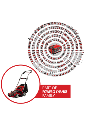 Einhell Аератор-скарифікатор акумуляторний GE-SA 36/35 Li - Solo 36В 35см безщітковий ножи 16шт 11.31кг (без АКБ та ЗП)