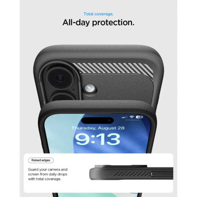 Spigen Чохол Spigen для iPhone 17, Rugged Armor MagFit, Matte Black